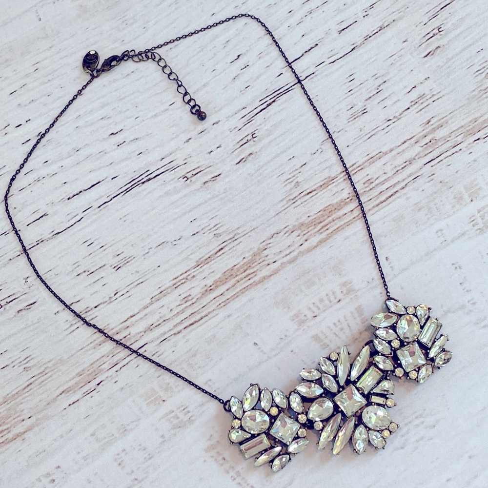 Vintage Style Crystal Necklace 18” with 2 1/2” Extender